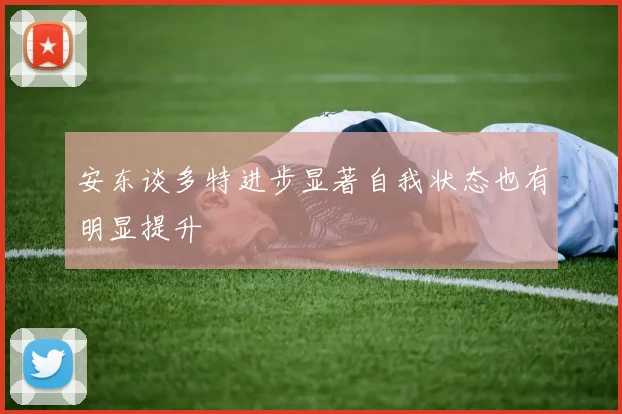 安东谈多特进步显著自我状态也有明显提升